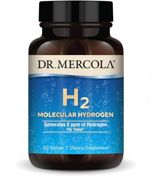 Dr. Mercola Molecular Hydrogen dietary supplement, containing 30 tablets