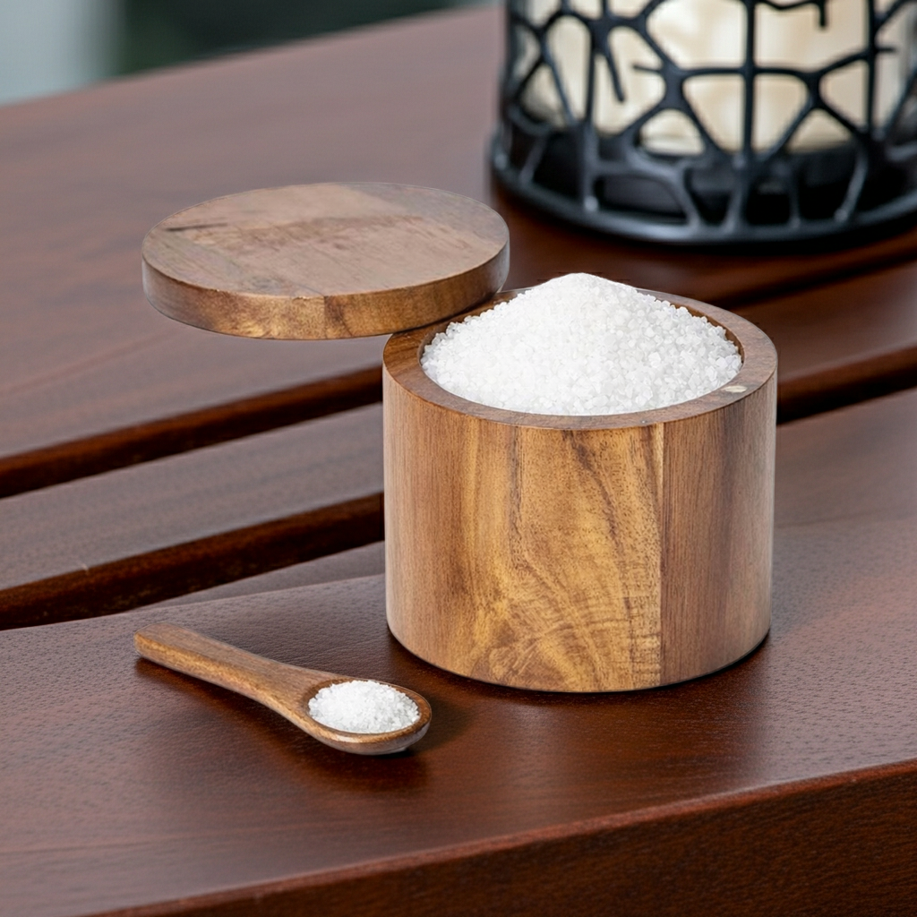 Acacia Salt Cellar